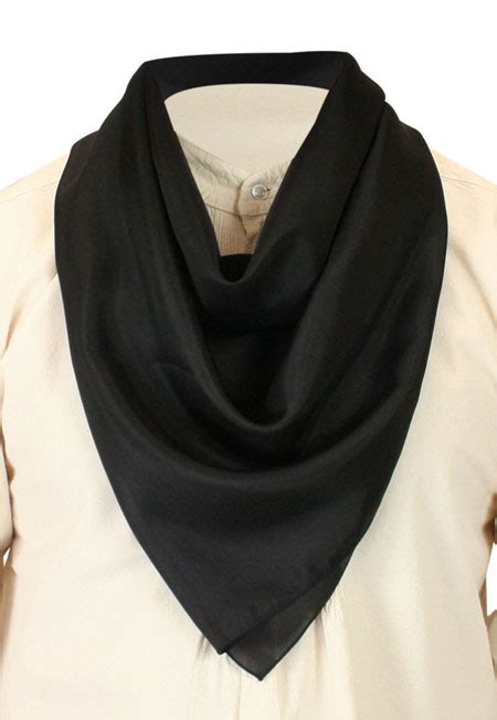 black silk neckerchief.